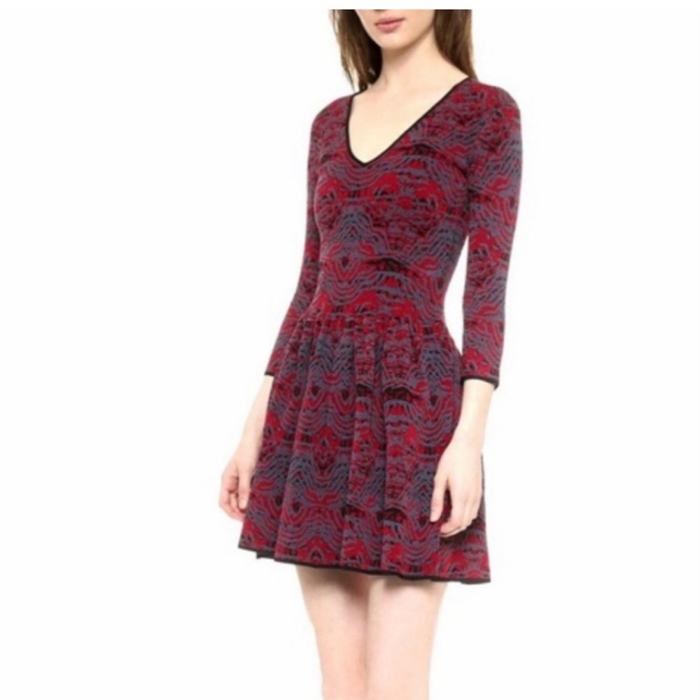 NWT Marchesa Voyage Jacquard Knitted Dress - XLarge XL